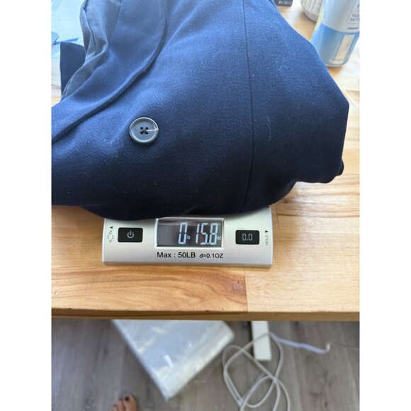 Abercrombie & Fitch Womens Wool Blend Blazer Size 4 Double Breasted Navy Preppy - Picture 8 of 8